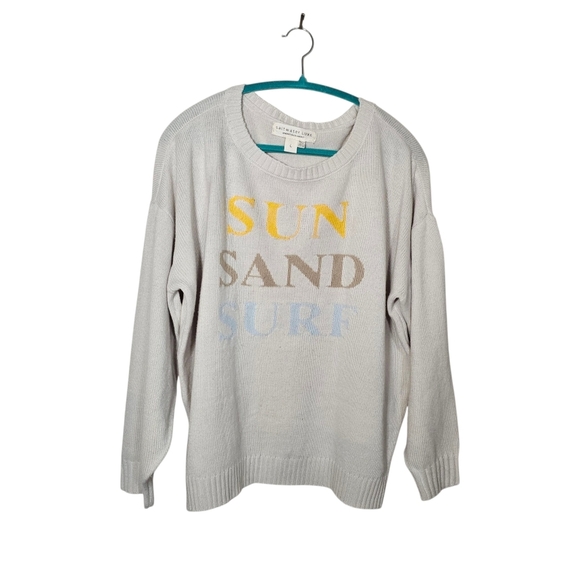 saltwater LUXE Take Me to Paradise Sweater in Cream•Size Large•NWOT! - Picture 2 of 9